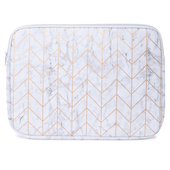 MYTAGALONGS Art Deco Laptop Sleeve, Marble - Picture 2 of 5